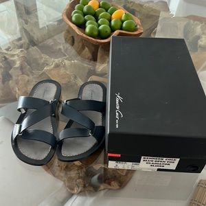 Kenneth Cole blue leather Mens sandals